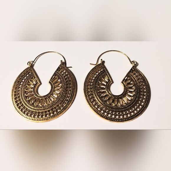 earrings dangle vintage mandala new d70 $4.99 ship - Picture 1 of 1